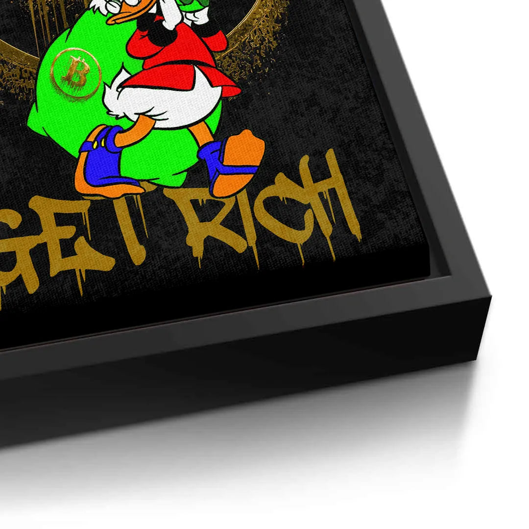 Get rich - Canvas - Jasmineart.ae