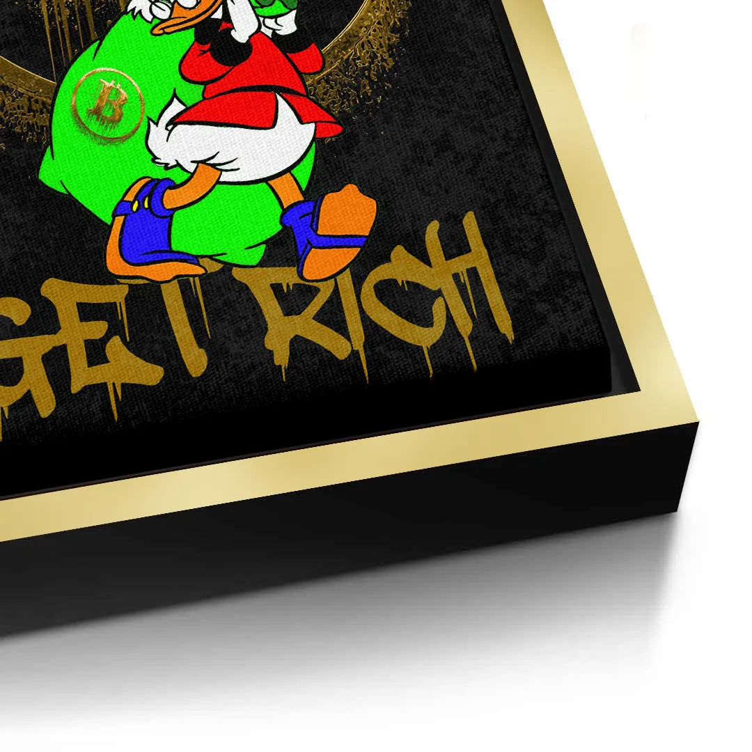Get rich - Canvas - Jasmineart.ae