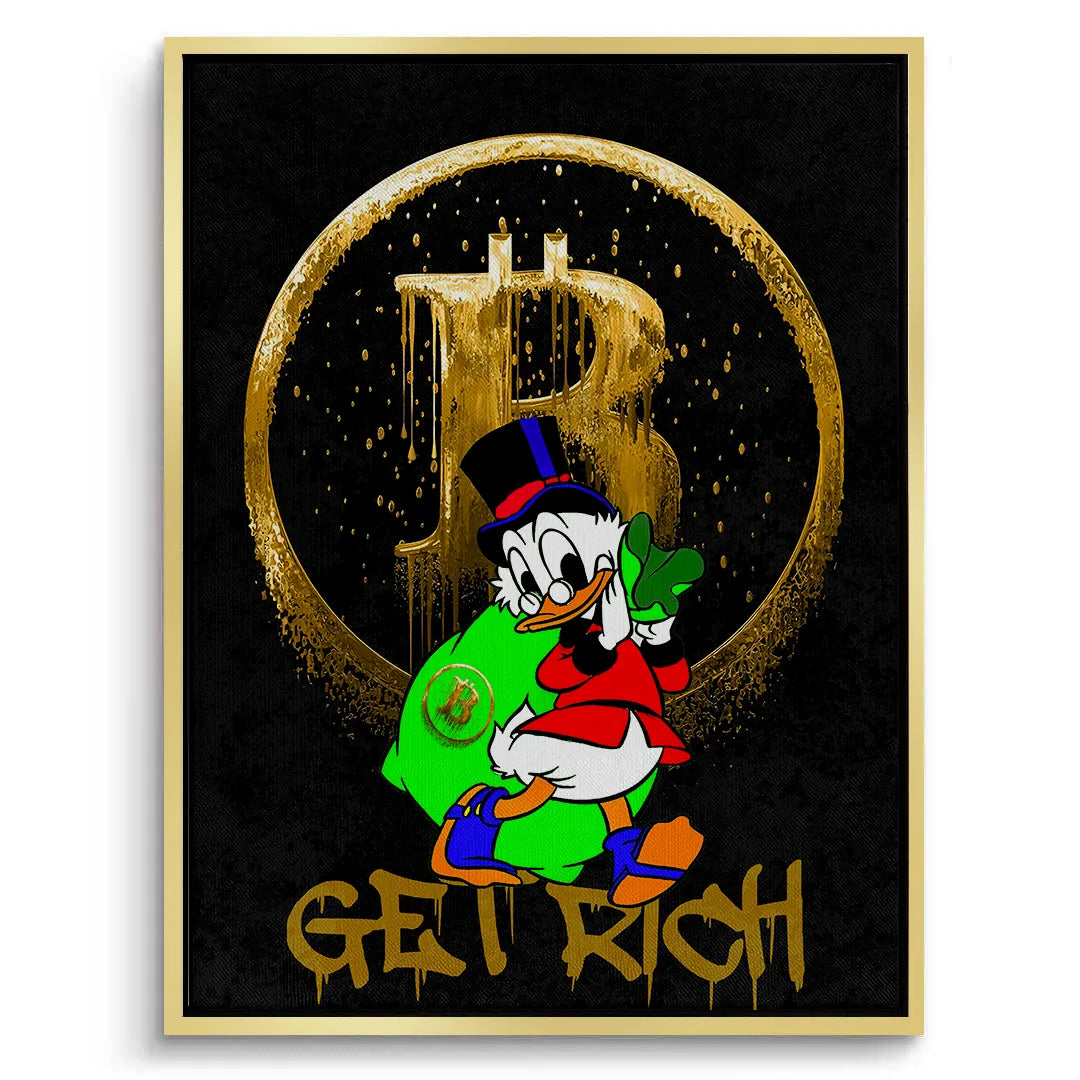 Get rich - Canvas - Jasmineart.ae