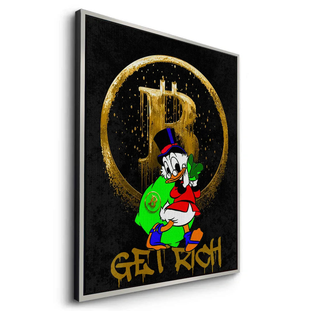 Get rich - Canvas - Jasmineart.ae
