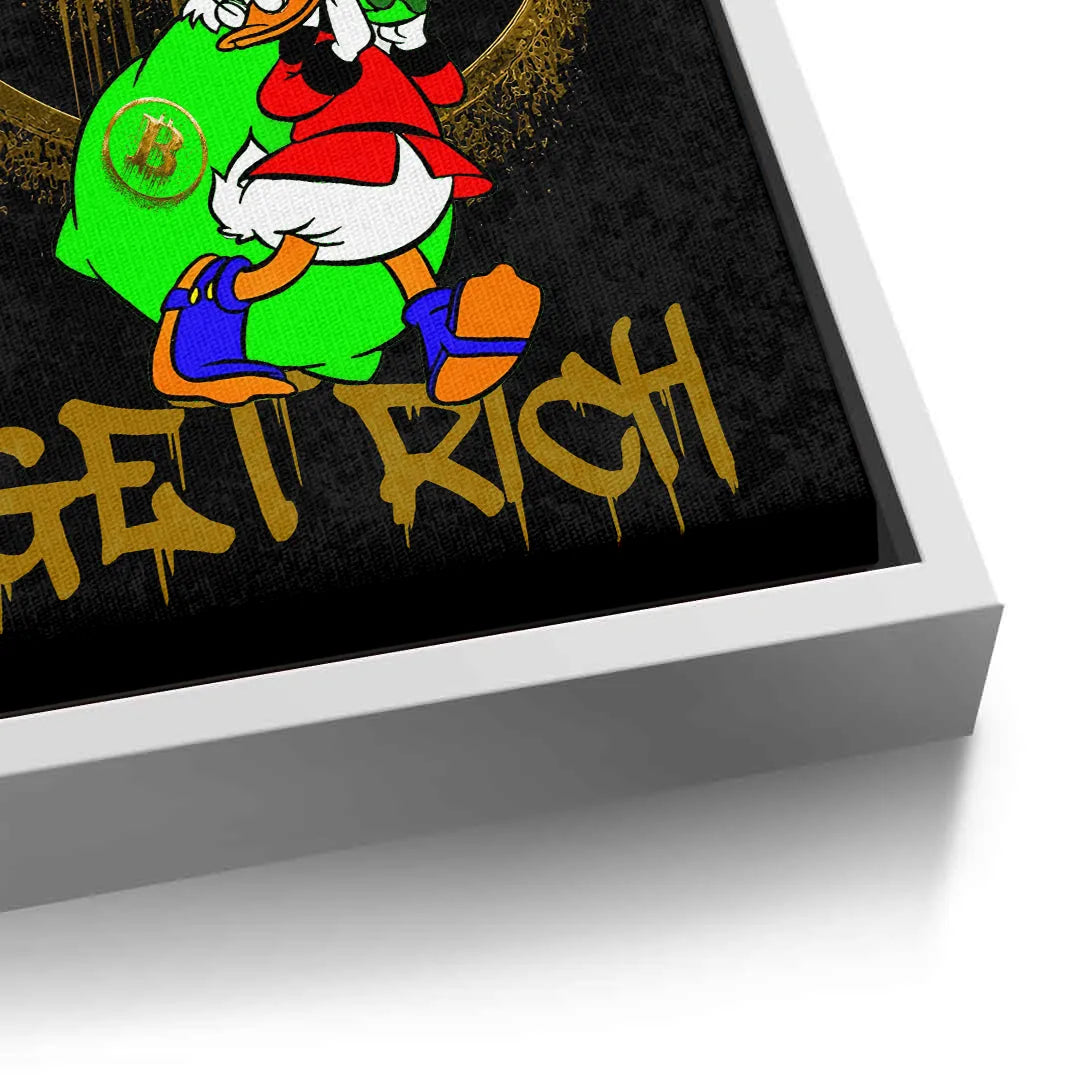 Get rich - Canvas - Jasmineart.ae