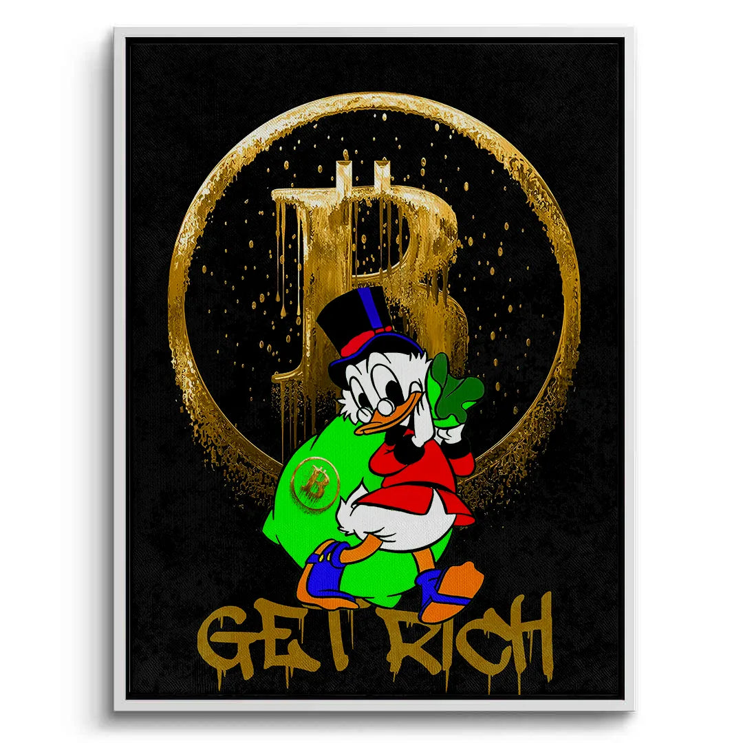 Get rich - Canvas - Jasmineart.ae