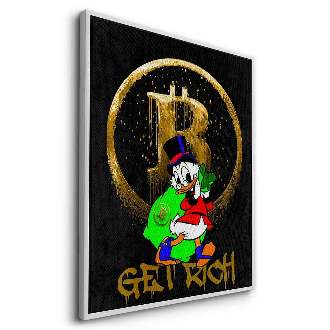 Get rich - Canvas - Jasmineart.ae
