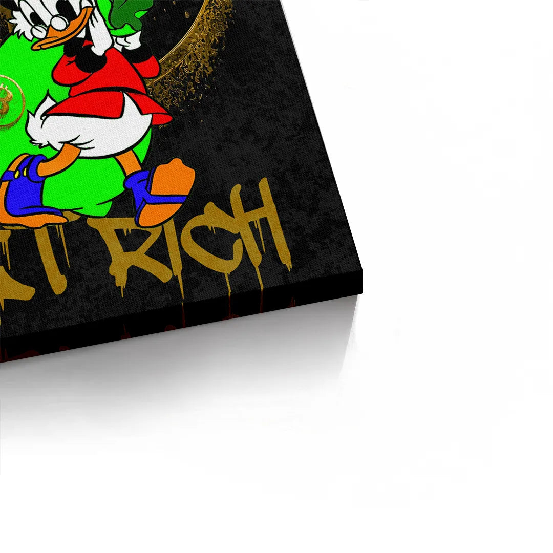 Get rich - Canvas - Jasmineart.ae