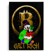 Get rich - Canvas - Jasmineart.ae