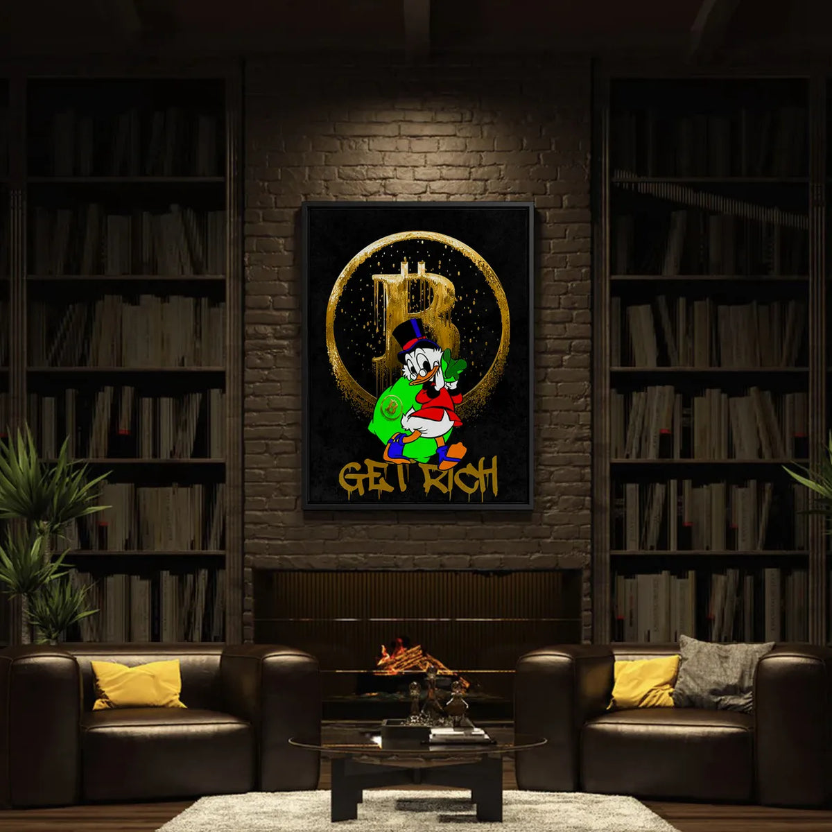 Get rich - Canvas - Jasmineart.ae