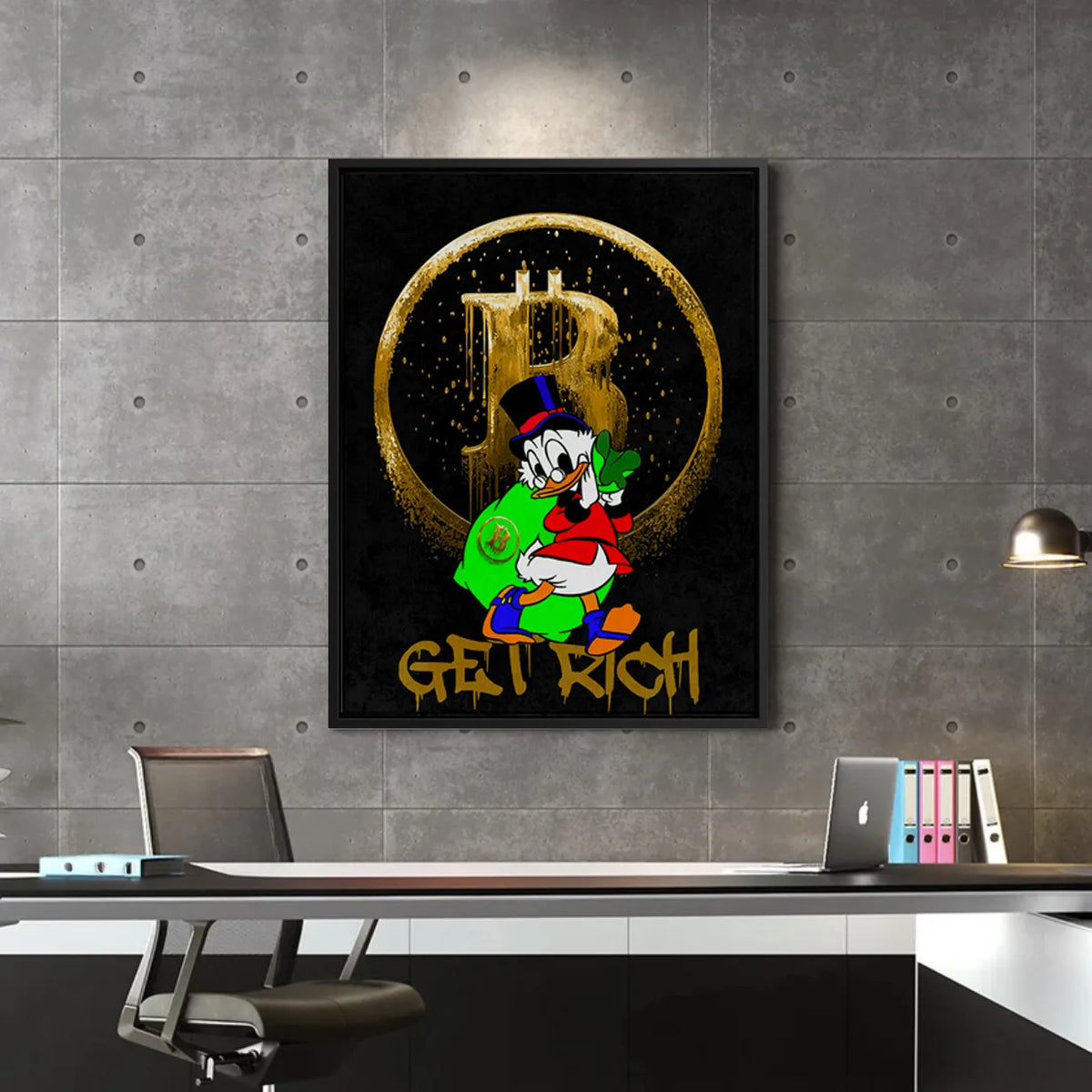 Get rich - Canvas - Jasmineart.ae