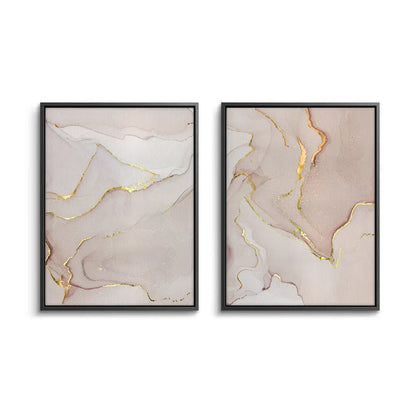 Gilded Blush Set of 2 - Canvas