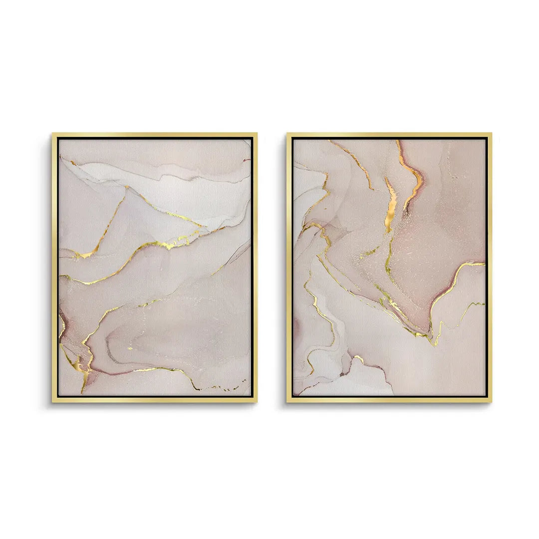 2Gilded Blush Set of 2 - Canvas