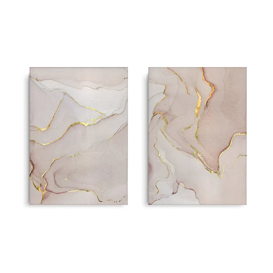 Gilded Blush Set of 2 - Canvas