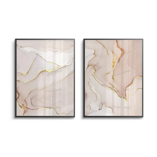 Gilded Blush Set of 2 - Fine Art