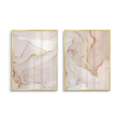 Gilded Blush Set of 2 - Fine Art