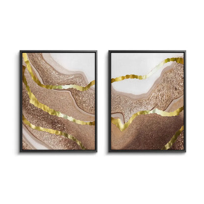 Gilded Dunes Set of 2 - Canvas