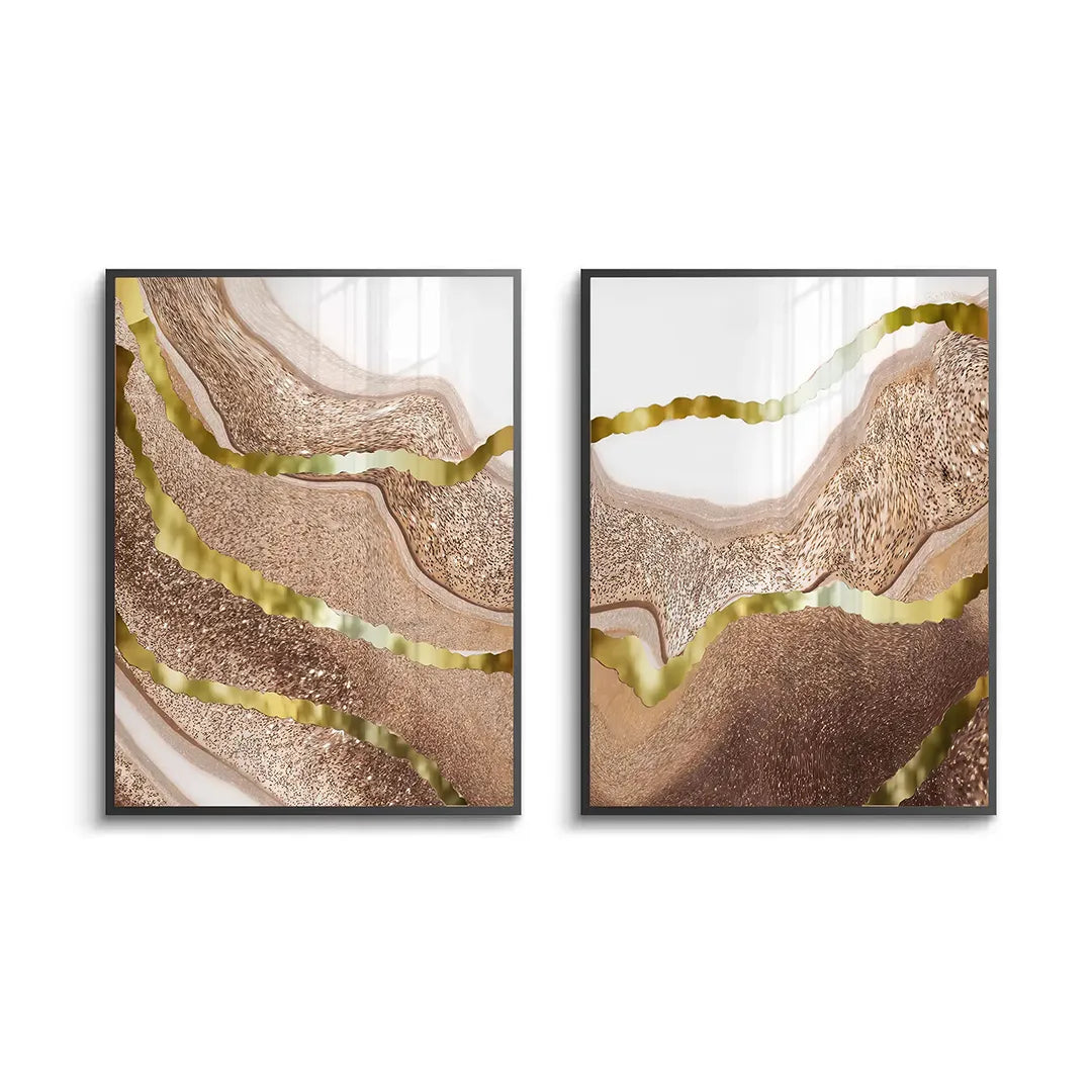 2Gilded Dunes Set of 2 - Fine Art