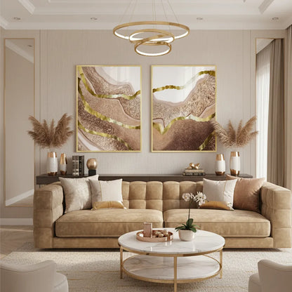 Gilded Dunes Set of 2 - Fine Art