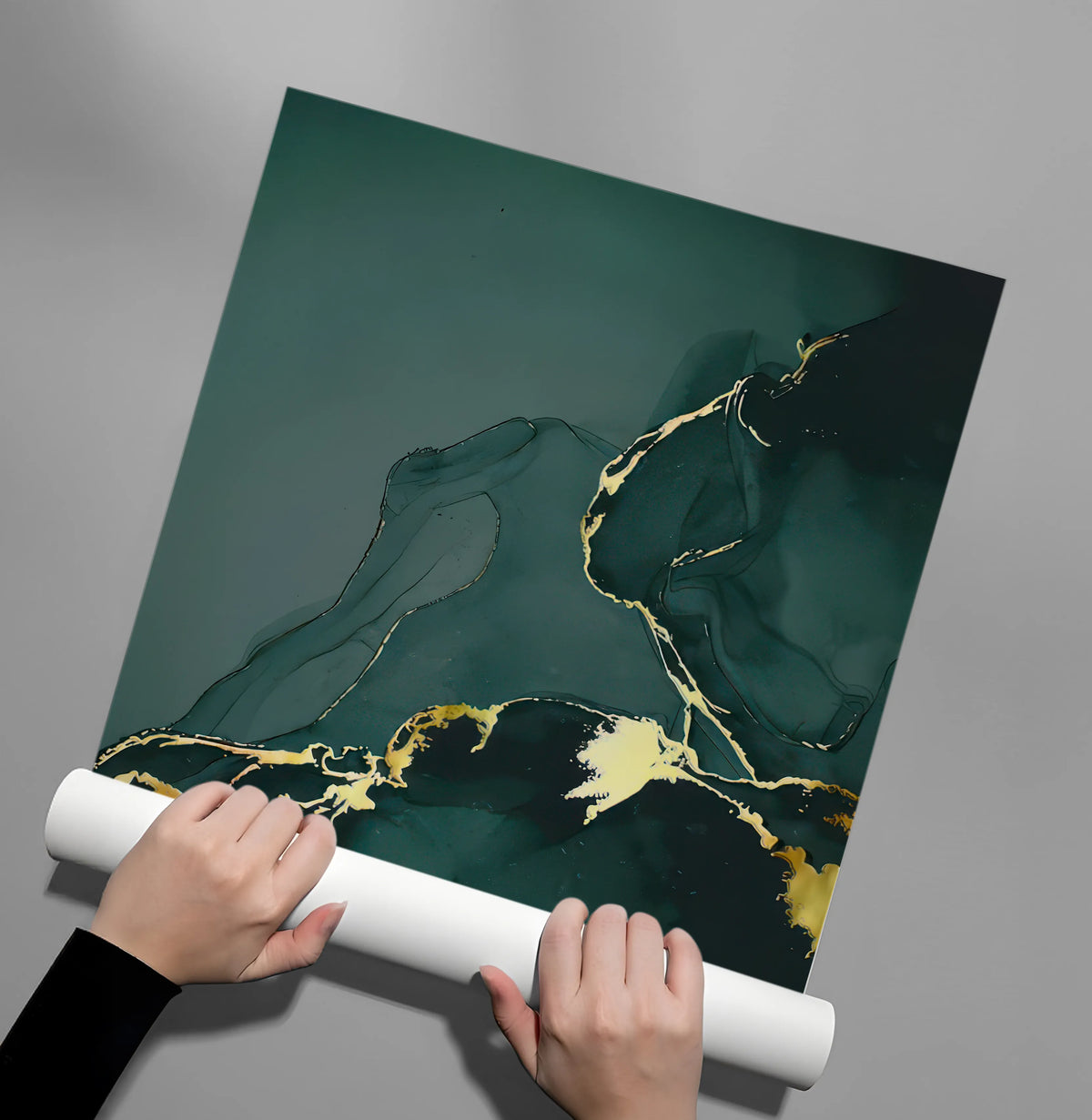 Jade Poster Gilded Jade - Poster – Jasmineart.ae