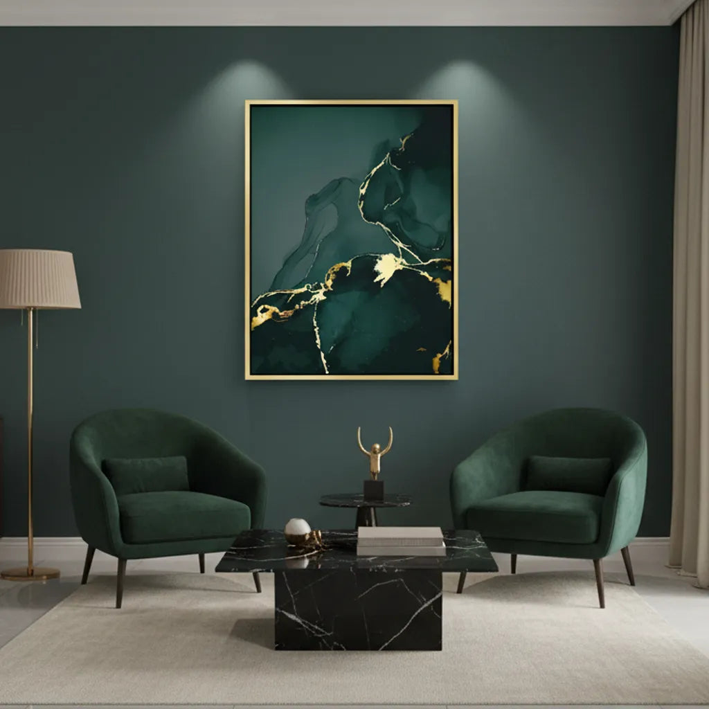 Gilded Jade - Canvas - Jasmineart.ae