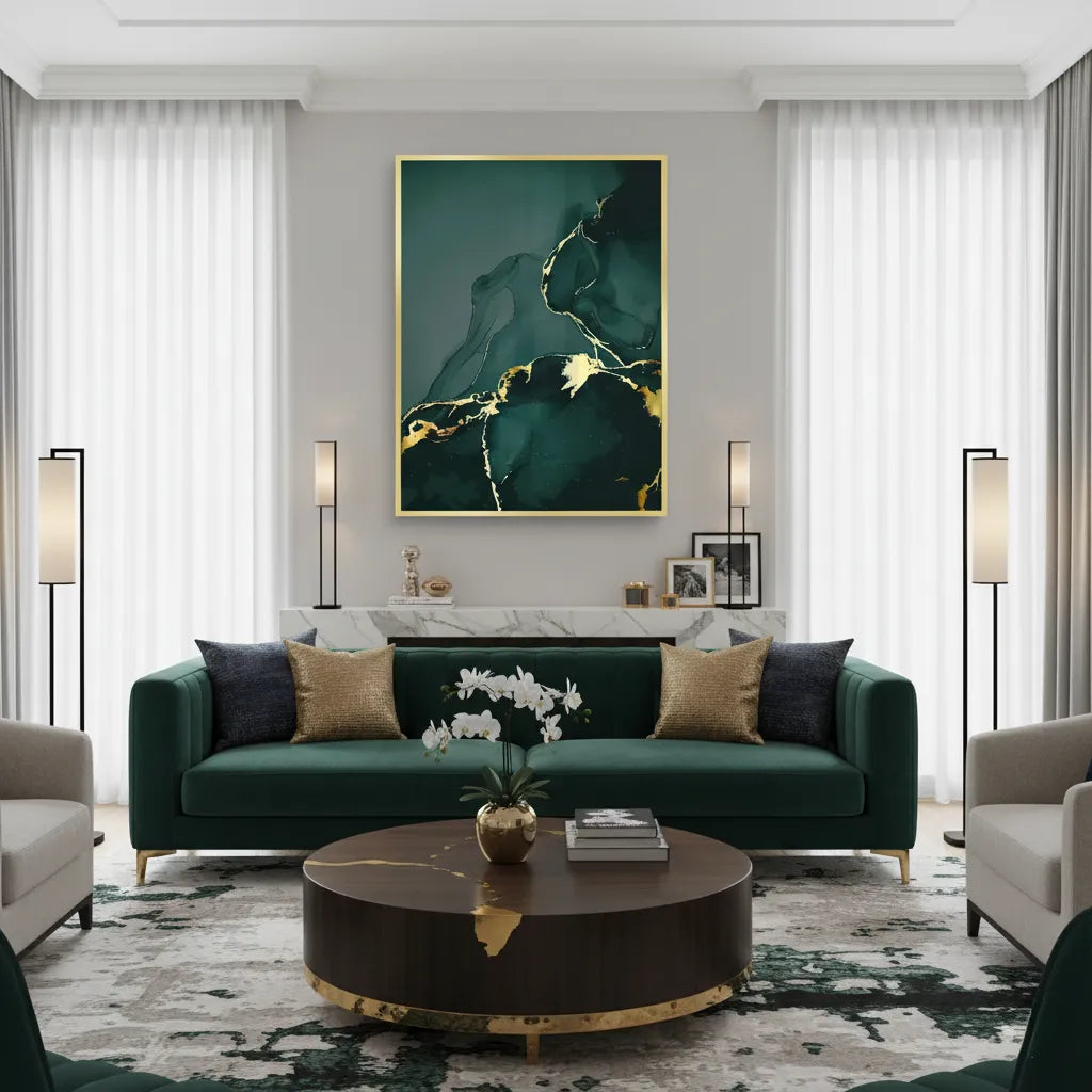 Gilded Jade - Fine Art - Jasmineart.ae