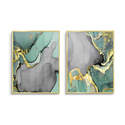 Gilded Sage Set of 2 - Fine Art
