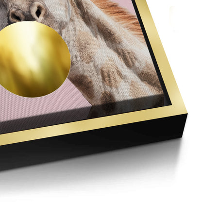 Giraffe Bubble Gum - Canvas