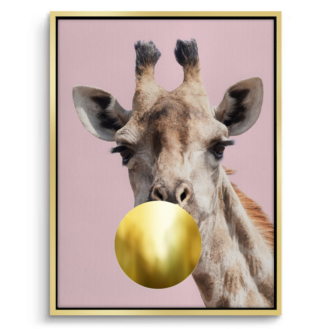 2Giraffe Bubble Gum - Canvas