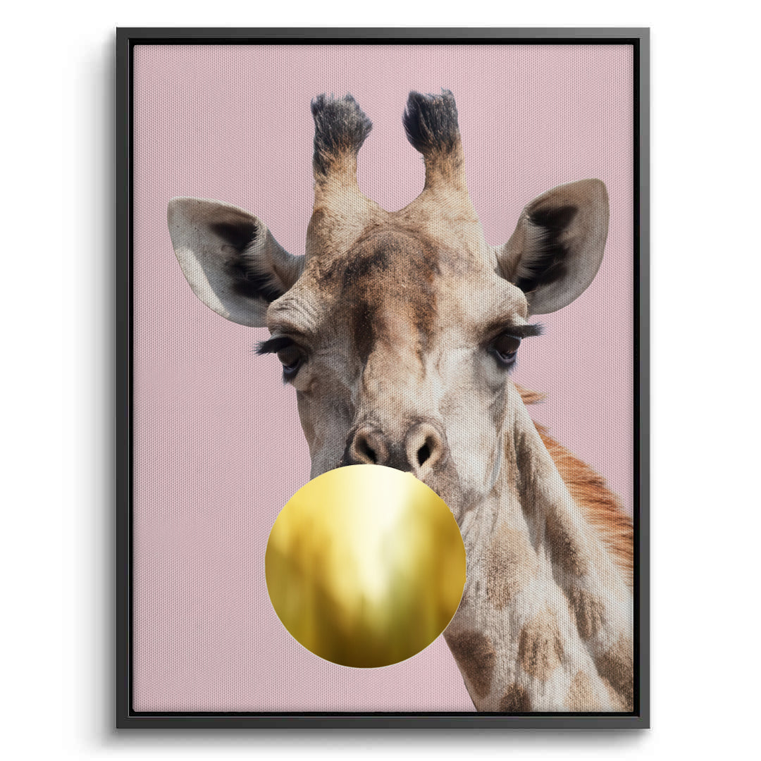 2Giraffe Bubble Gum - Canvas