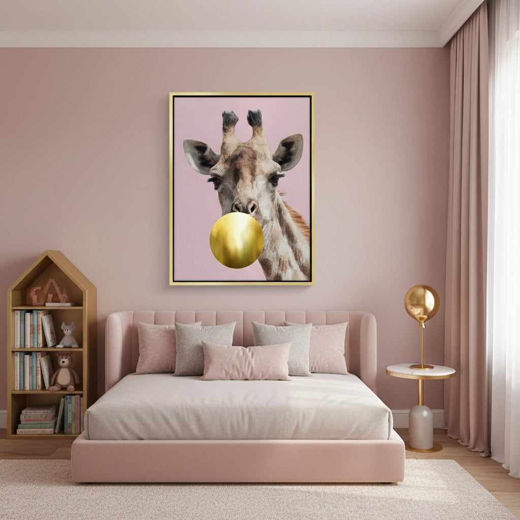 2Giraffe Bubble Gum - Canvas