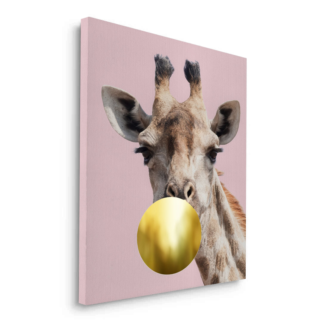 2Giraffe Bubble Gum - Canvas