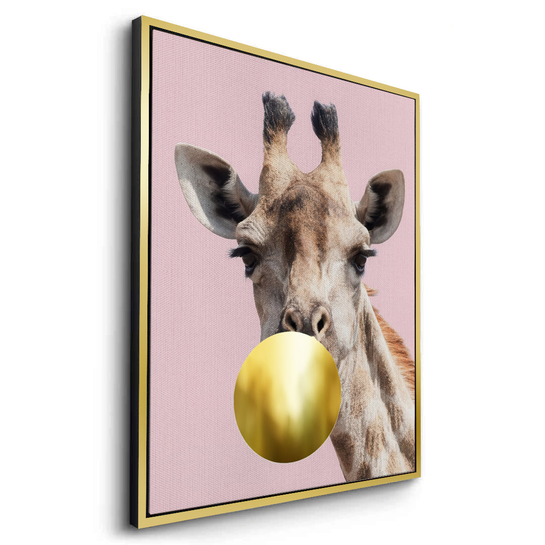 2Giraffe Bubble Gum - Canvas