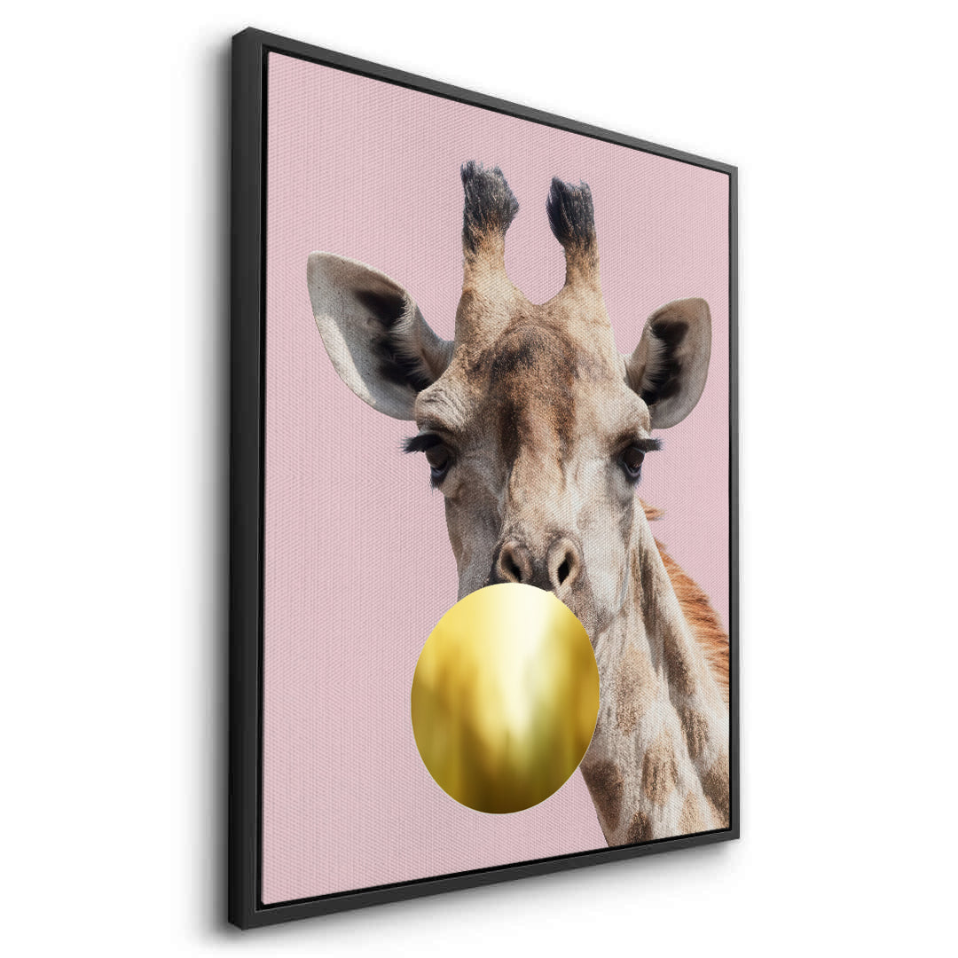 2Giraffe Bubble Gum - Canvas