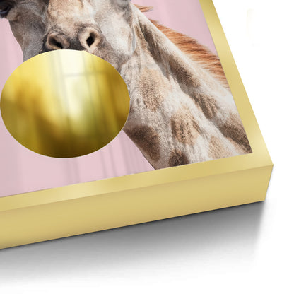 Giraffe Bubble Gum - Fine Art