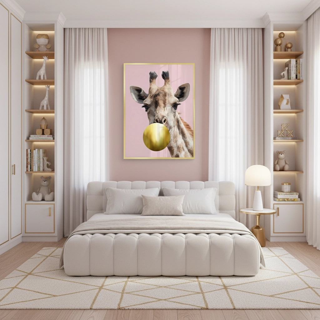 2Giraffe Bubble Gum - Fine Art