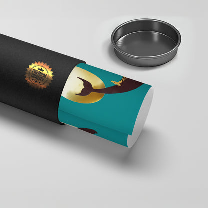 Giraffe Riding Whale - Poster