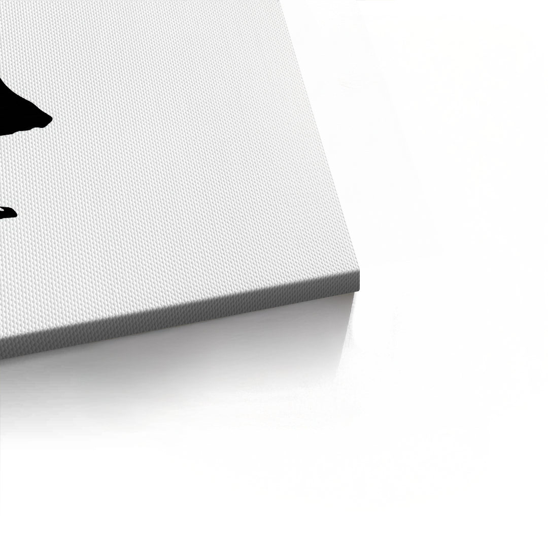 2Girl Reaching for Peace Heart Balloon - Canvas