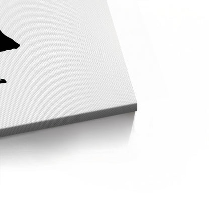 Girl Reaching for Peace Heart Balloon - Canvas