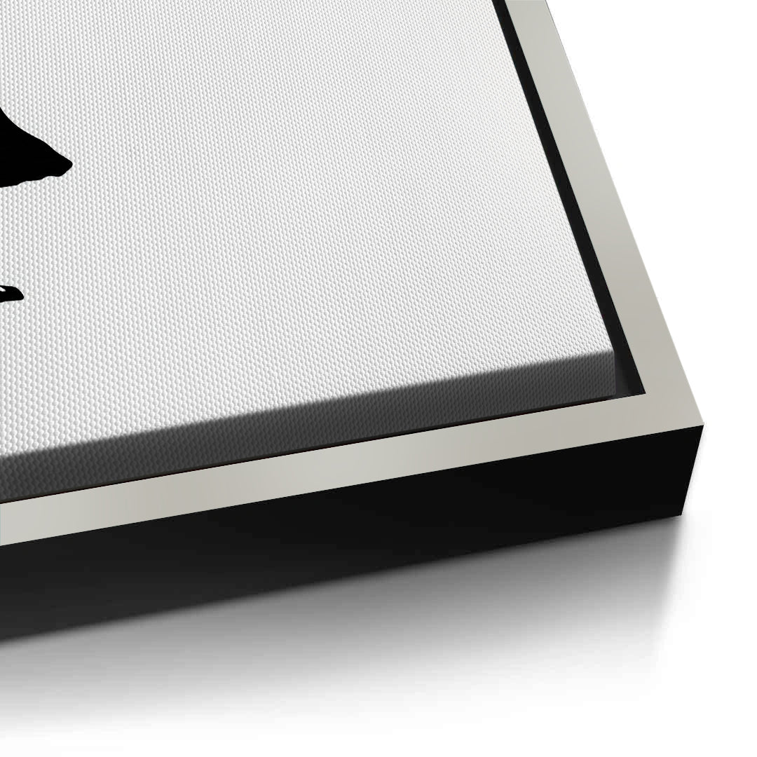 2Girl Reaching for Peace Heart Balloon - Canvas