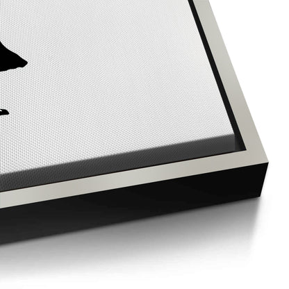 Girl Reaching for Peace Heart Balloon - Canvas