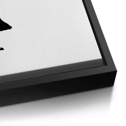 Girl Reaching for Peace Heart Balloon - Canvas