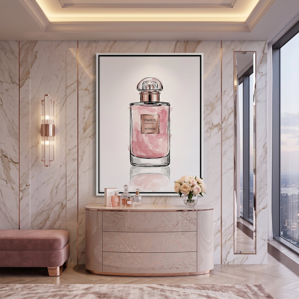 Glam Perfume Bottle - Canvas