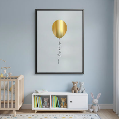 Gold Balloon - Canvas