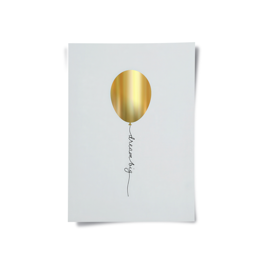 Gold Balloon - Poster