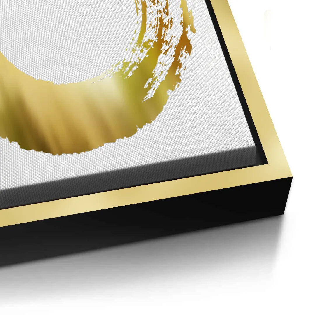 Abstract Metallic Circle - Canvas - Jasmineart.ae