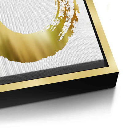 Abstract Metallic Circle - Canvas