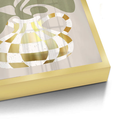 Gold Checkerboard Vase - Fine Art
