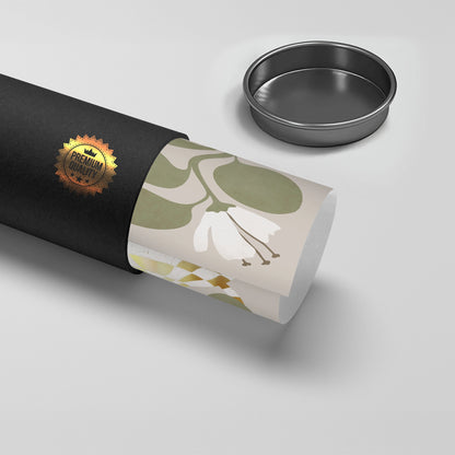 Gold Checkerboard Vase - Poster