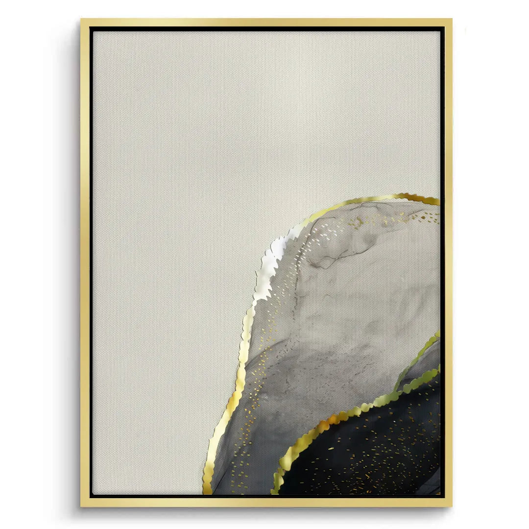 2Golden Geode Set of 3 - Canvas