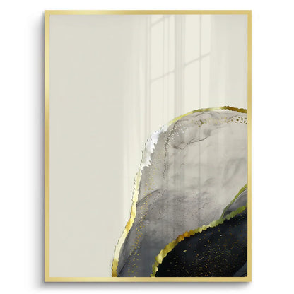 Golden Geode Set of 3 - Fine Art