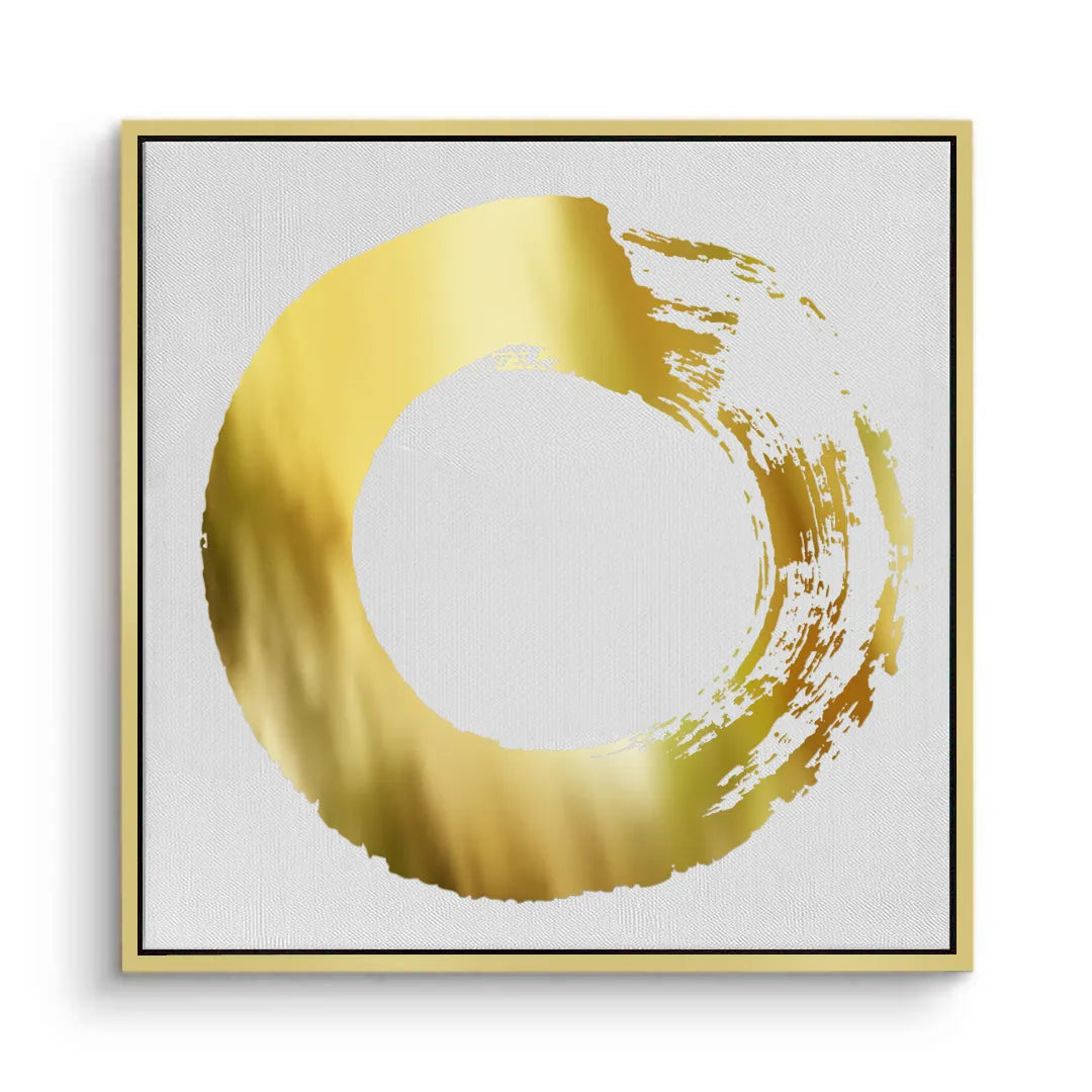 Abstract Metallic Circle - Canvas - Jasmineart.ae