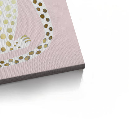 Gold Foil Dalmatian Puppy - Canvas