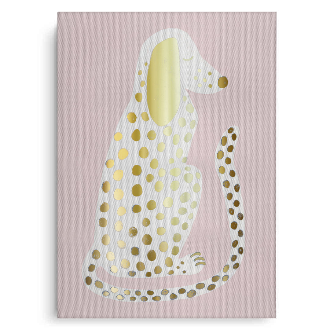 2Gold Foil Dalmatian Puppy - Canvas